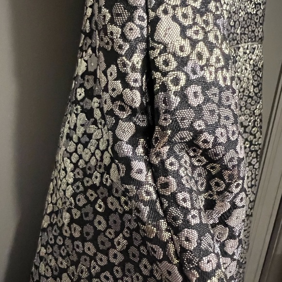 Guess Los Angeles Cocktail Mini Dress Black Gold Leopard Print Size 12 - Picture 3 of 10